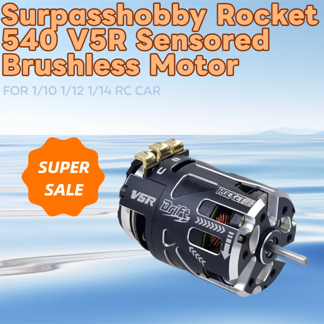 SurpassHobby Rocket 540 V5R Sensored Brushless Motor for 1/10 1/12 1/14 Off-road Drift Electric Car Competition Modified Truck