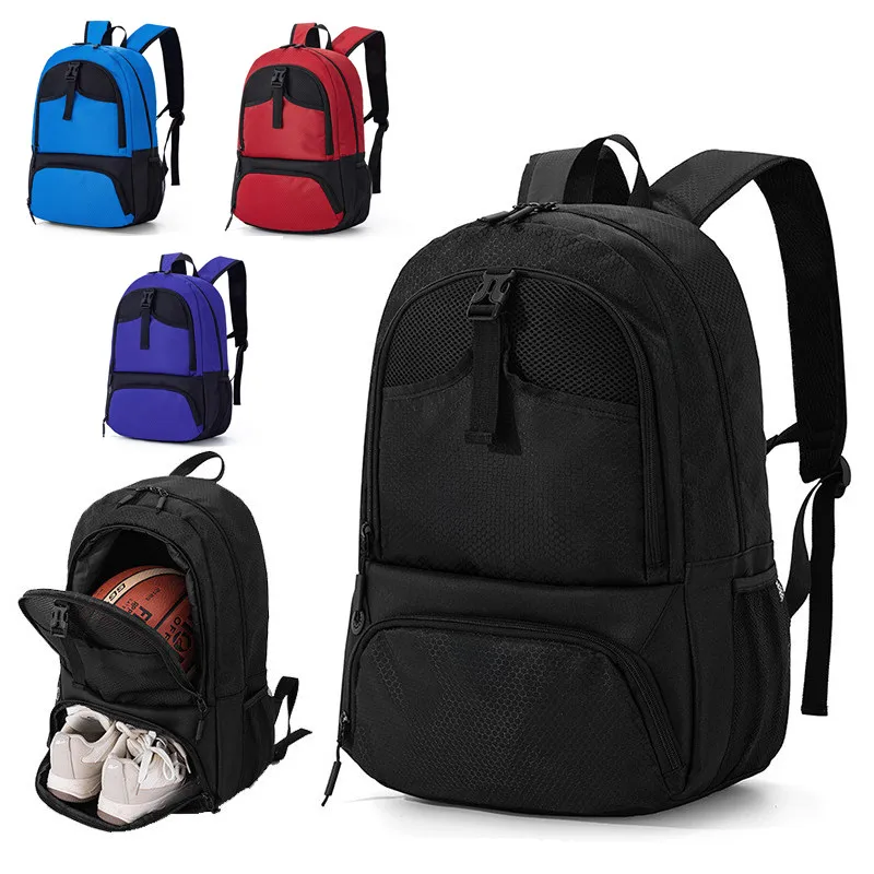 Mochila Esportiva Infantil para Basquete com Compartimento Independente para Bola e Bolso para Calçados – Ideal para Futebol