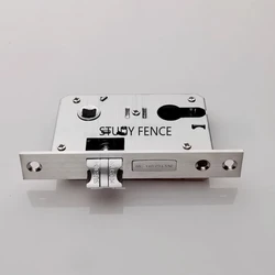 1pc Stainless Steel Lock Body Wooden Door Lock Body Universal Bedroom Lock Body Suitable for New Door Installation Without Keys