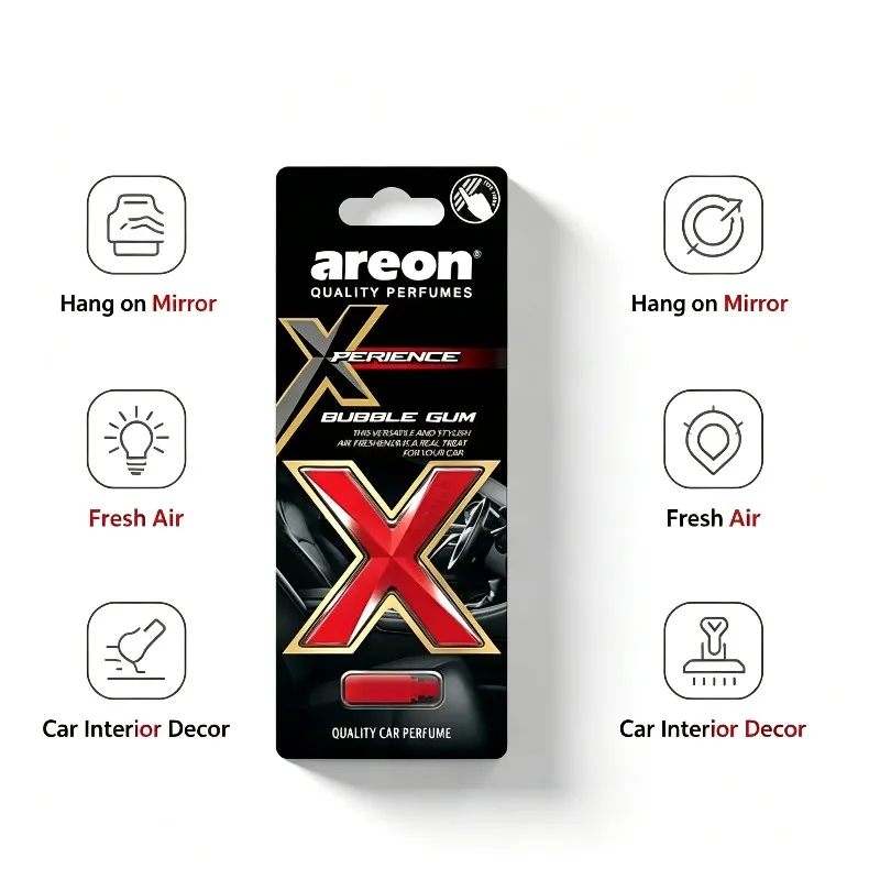 Areon X‑Experience Car Air Freshener Assorted X‑Shaped Scent Decor for Vehicle Interior