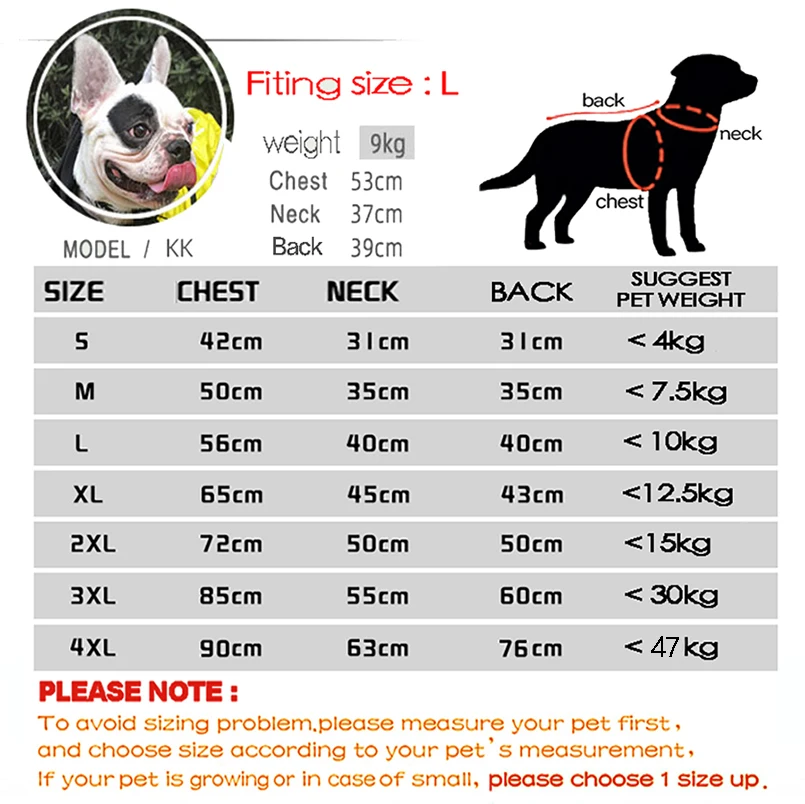 Dog Clothes Raincoat For Small Big Dogs Wind Coat Windbreaker French Bulldog Hoodie For Dogs Clothes Jacket Chihuahua Dog Face