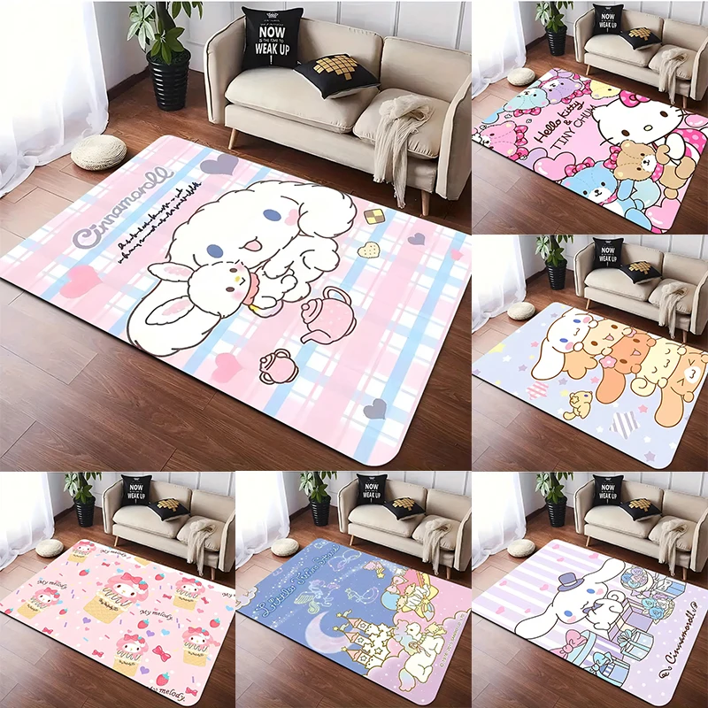 Home Decor Retailers - Karpet Area Bergaris Hadiah Cinnamoroll Lucu