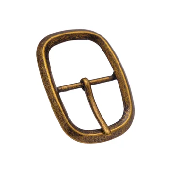 골동품 무거운 레트로 황동 도금 남자 센터 바 라운드 롱 버클 Leathercraft 청바지 벨트 버클 교체 맞는 40 mm