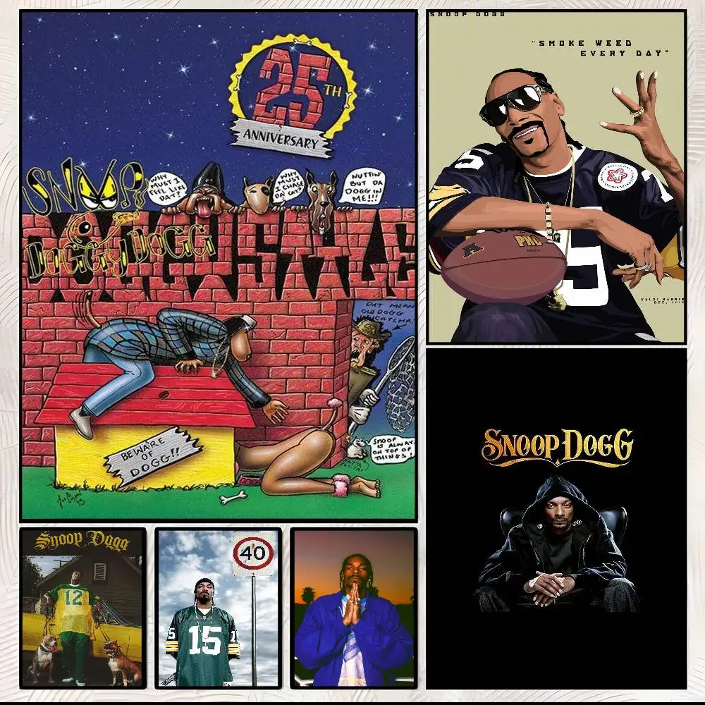

Классический рэпер S-Snoop D-Dogg постер HD арт липкая стена водонепроницаемый дом гостиная спальня эстетическое украшение