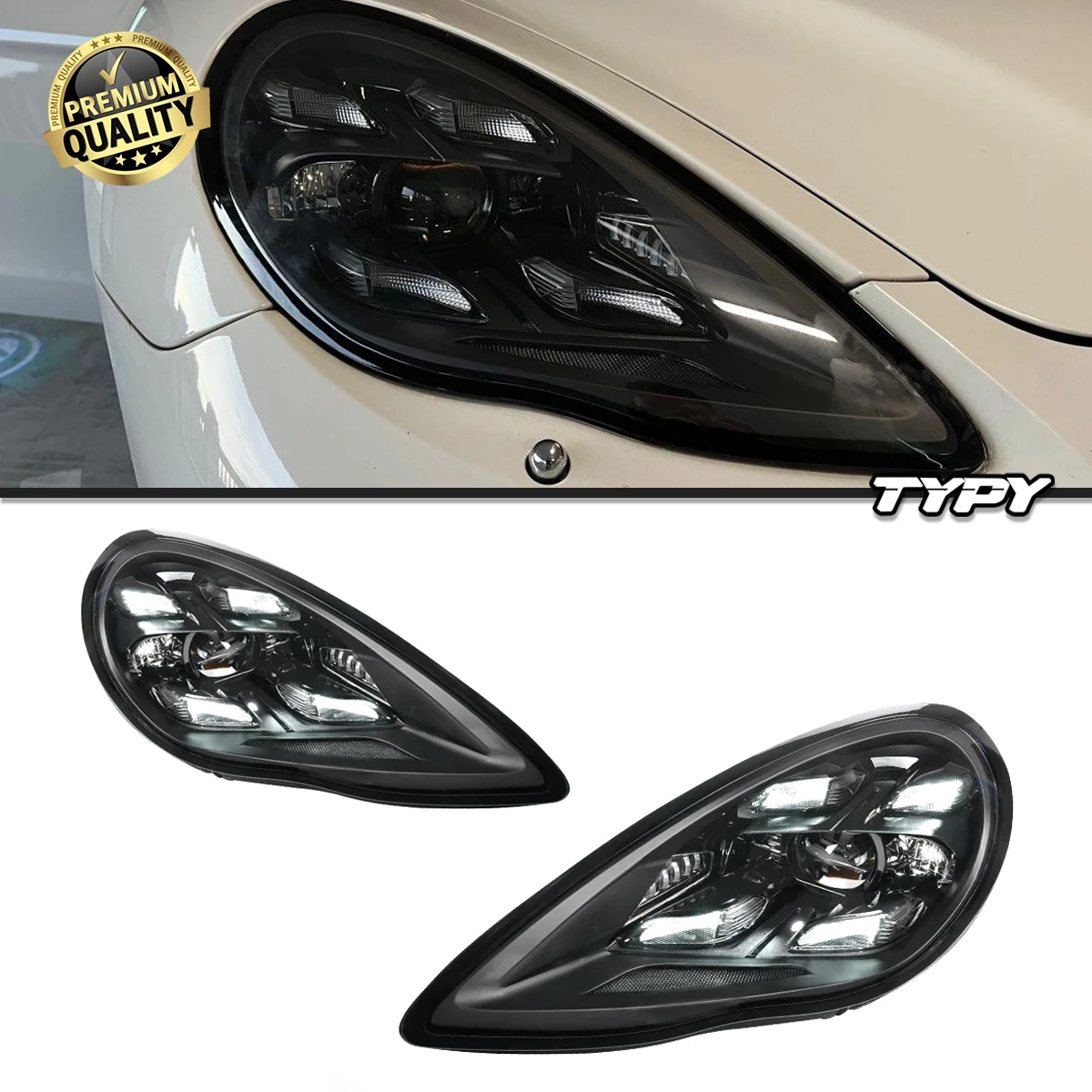 

Автомобильные фары для Porsche Panamera, светодиодные фары 2010, 2011, 2012, 2013, 970, 970, 1, лазерные матричные фары Plug and Play