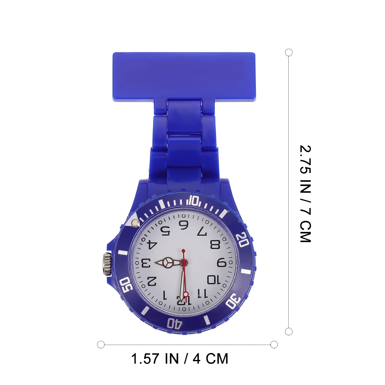 นาฬิกาพยาบาลแบบหนีบ 1 ชิ้น เข็มเรืองแสง กันน้ำ งานฝีมือประณีตสำหรับบุคลากรทางการแพทย์ นาฬิกาพก