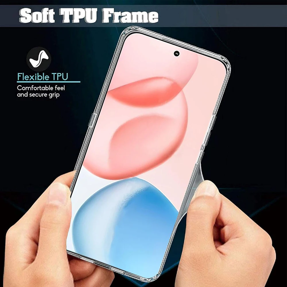 1.2 มม.ซิลิโคนบางเฉียบนุ่มสําหรับ Huawei Honor 400 200 90 70 50 Lite Pro ใสปกหลัง Honor400Pro SHELL