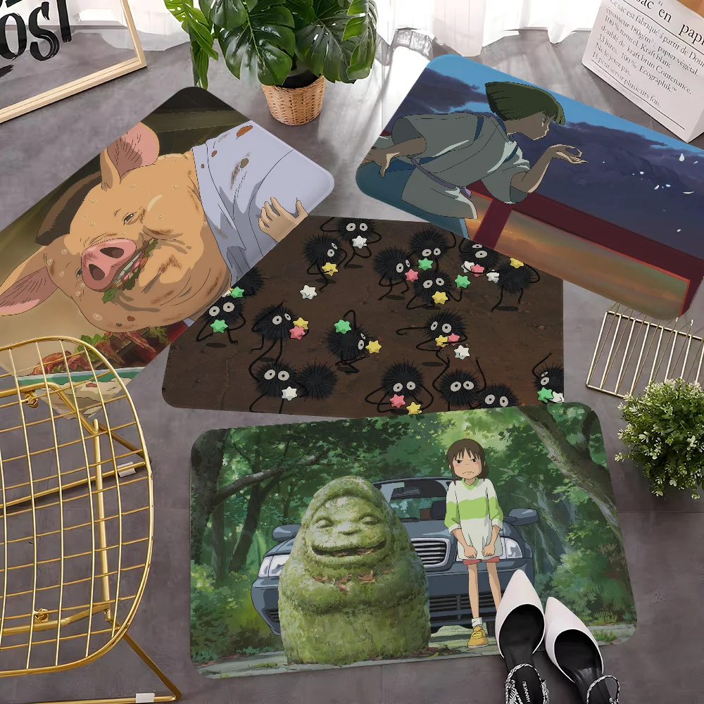 S-Spirited Away Floor Mat Rectangle Anti-slip Home Soft Badmat Front Door Indoor Outdoor Mat Hotel Decor Mat