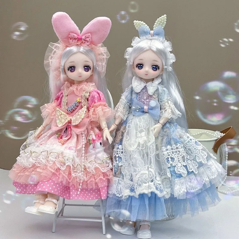 가오얀 6분용 30cm BJD 인형 드레스 로리타 스커트 소녀 공주 장난감 단품 아기 옷 (인형 제외)
