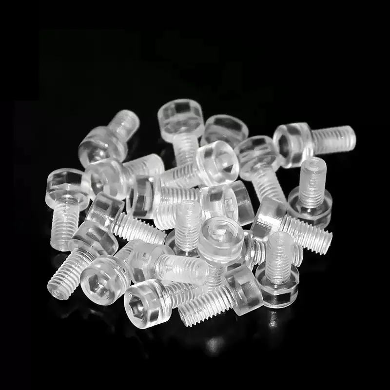 M3 M4 M5 M6 M8 M10 PC 투명 플라스틱 컵 소켓 헤드 육각 나사 원통형 알렌 키 헤드 절연 아크릴 볼트