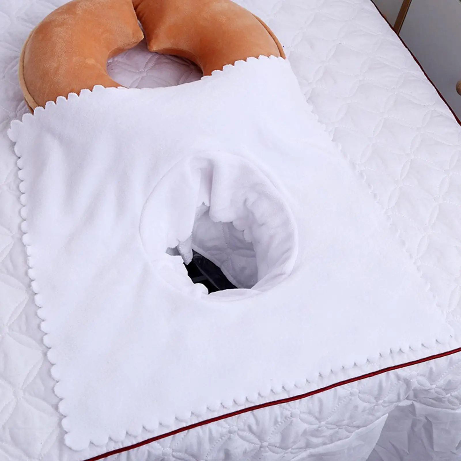 

Massage Table Sheet Covers with Face Breath Hole 40x40cm for Massage Bed