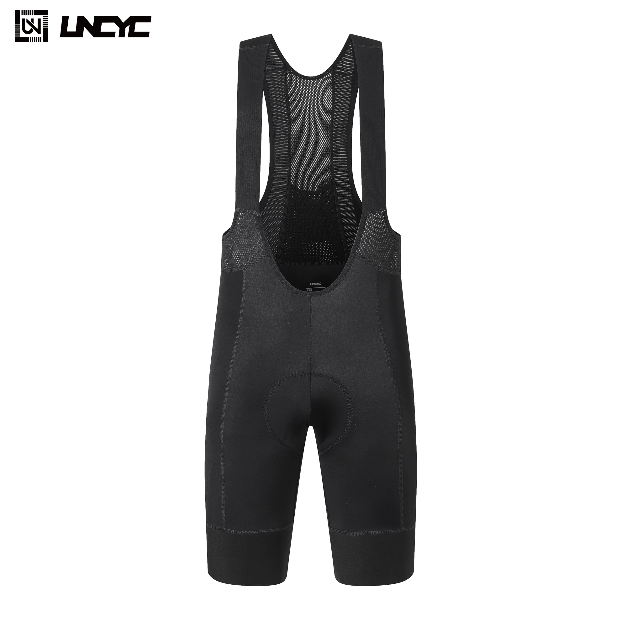 UNCYC Men Cycling Bib Shorts Summer 8 Hour Ride Pad Man Black Bike Tights MTB Ropa Ciclismo Moisture Wicking Bicycle Pants