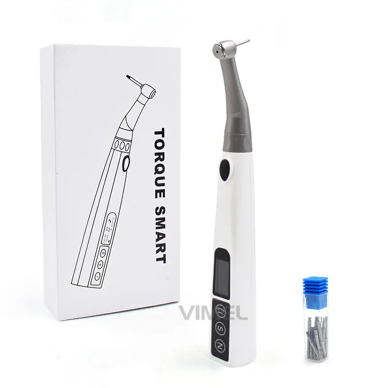 

Universal Dental Electric Wireless Torque Wrench With 16pcs Screwdriver 20:1 Handpiece Portable Dental Implant Drill