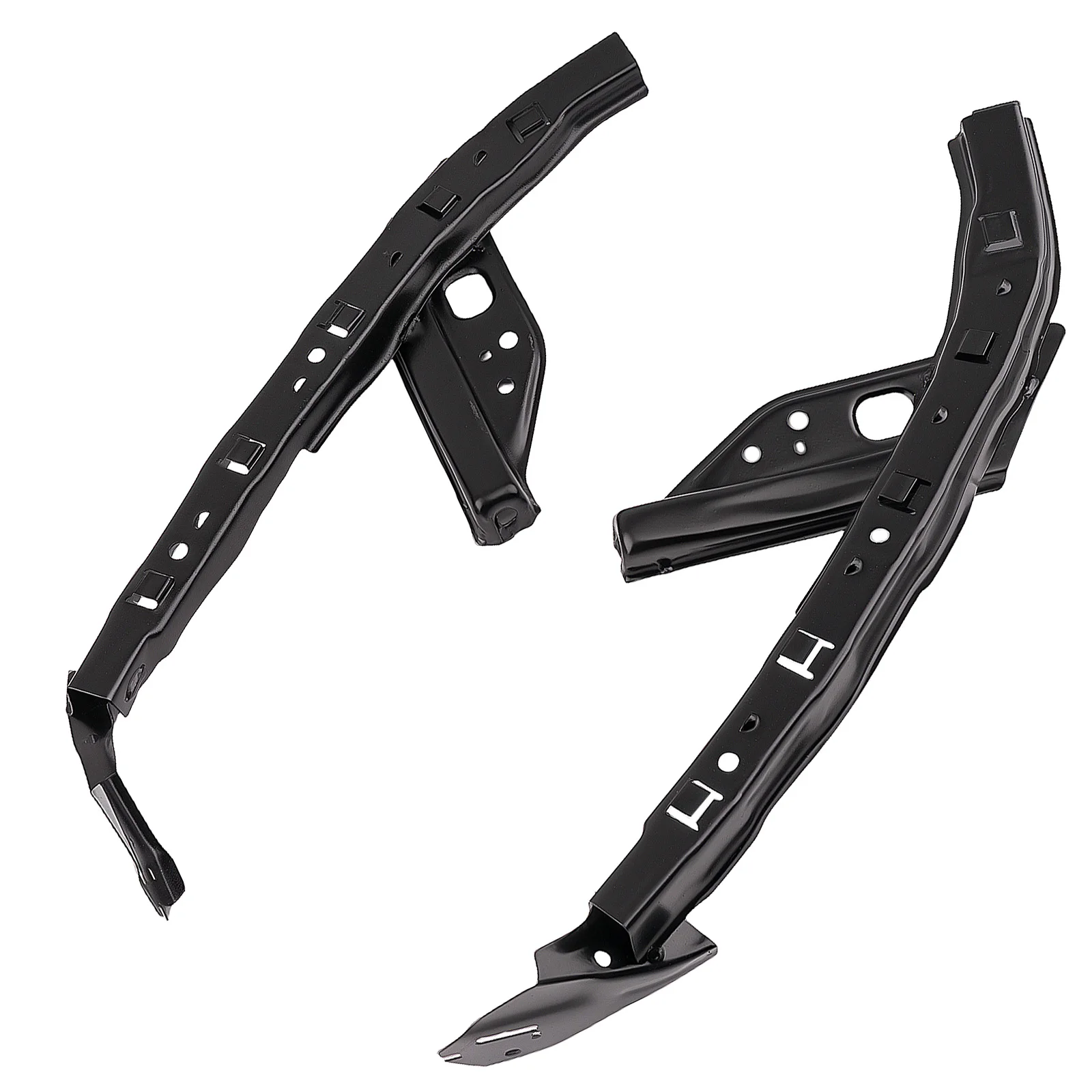 

Pair Headlight Mounting Brackets for Honda Civic 2012-2015 71190TR0A00 Black