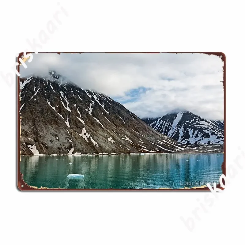 Magdalenafjord In Svalbard Islands Norway Metal Plaque Poster Club Bar Create Cinema Garage Wall Decor Tin Sign Posters