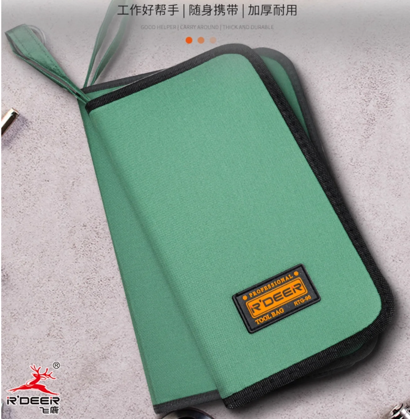 R'DEER tool small type Repair kit hard plate Waterproof Splash-Proof Handheld Oxford Screwdriver pliers wrench bag NO.RTG-96