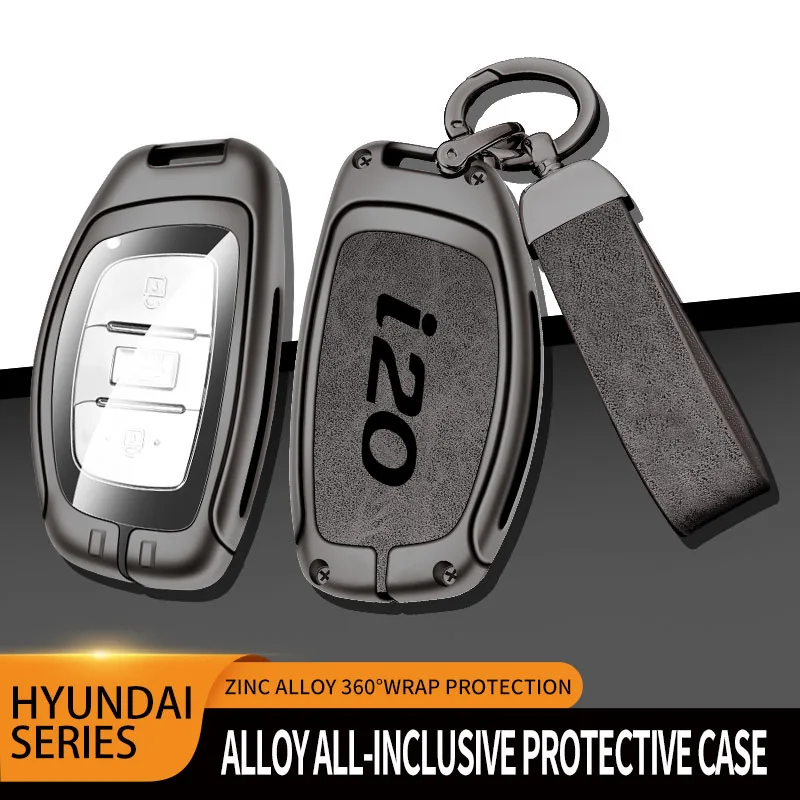 

Zinc Alloy Car Key Case Cover Bag For Hyundai Solaris HB20 Veloster SR IX35 Accent Elantra For KIA i 20 Forte K2 K3 K5 Sportage