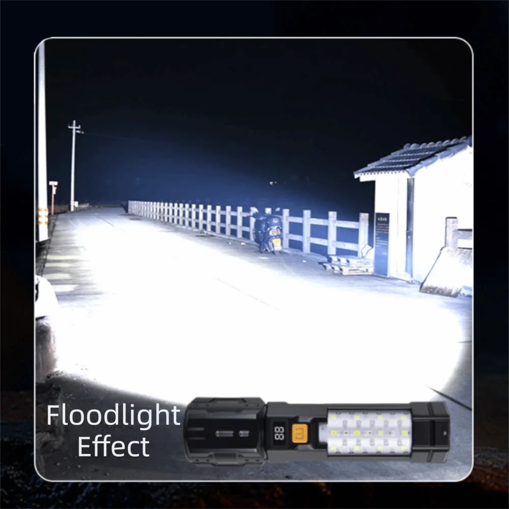 

Built-in Battery LED Flashlight White Laser Side Light High-Intensity Flashlight High-Intensity USB Charging