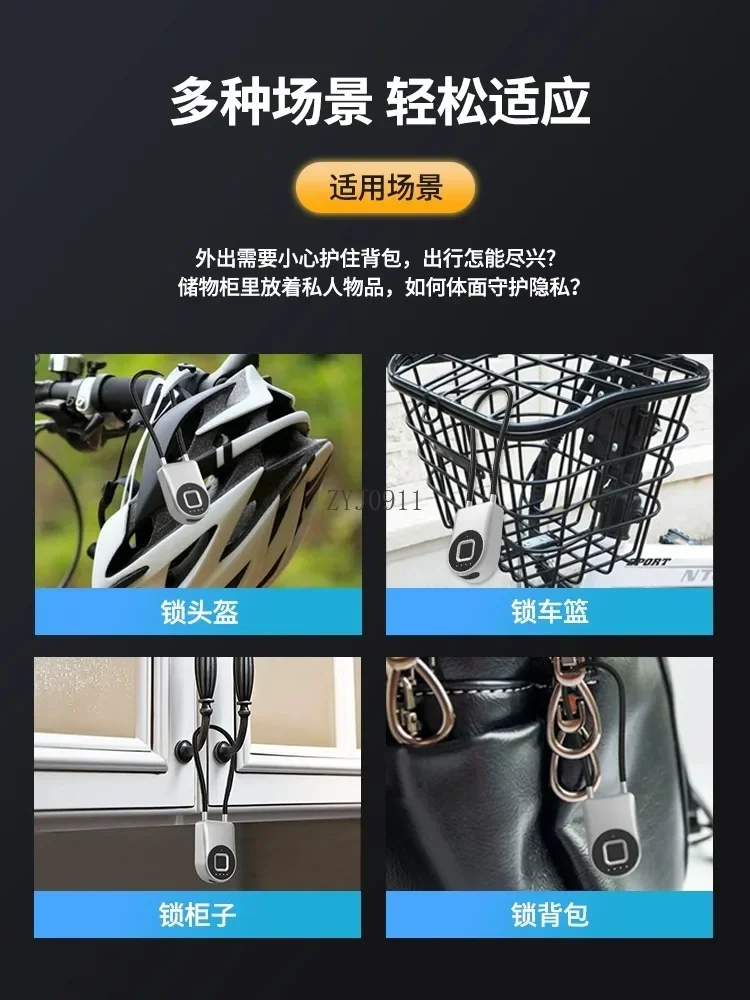 *Smart lock Lucchetto per impronte digitali impermeabile per esterni Password per uso domestico piccolo