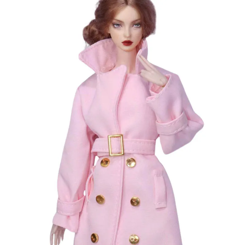 Fashion Trenchcoat Clothes Set for 11.5" Doll Outfits Coat Belts Boots 1/6 BJD Dolls Accessories Toys - view 4