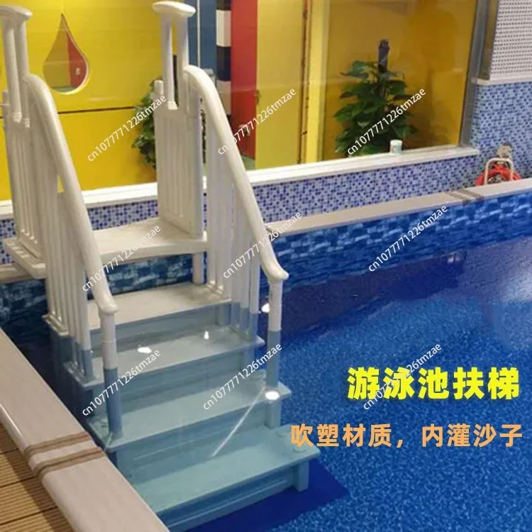 Swimming pool stairs and ladders below 1.4 meters Swimming pool stairs Inner and outer ladders Launching slope ladders