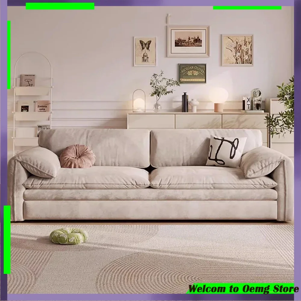 

Stylish Armrest Storage Sofa Hidden Bed 3 Seater Soft Cushions Perfect Living Room Loft Reading Space Modern Design Furniture