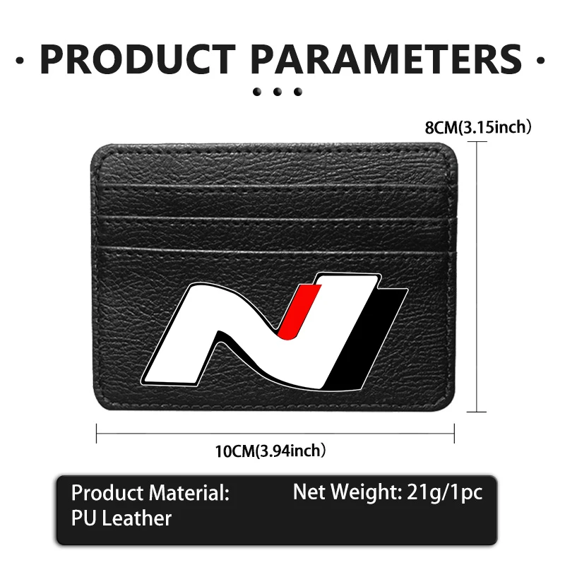 Mini Ultra-thin Wallet Bank Credit Card Holder Men's Business Small ID Case for Women Purse For Hyundai N Line Tuscon NX4 I20 view 6