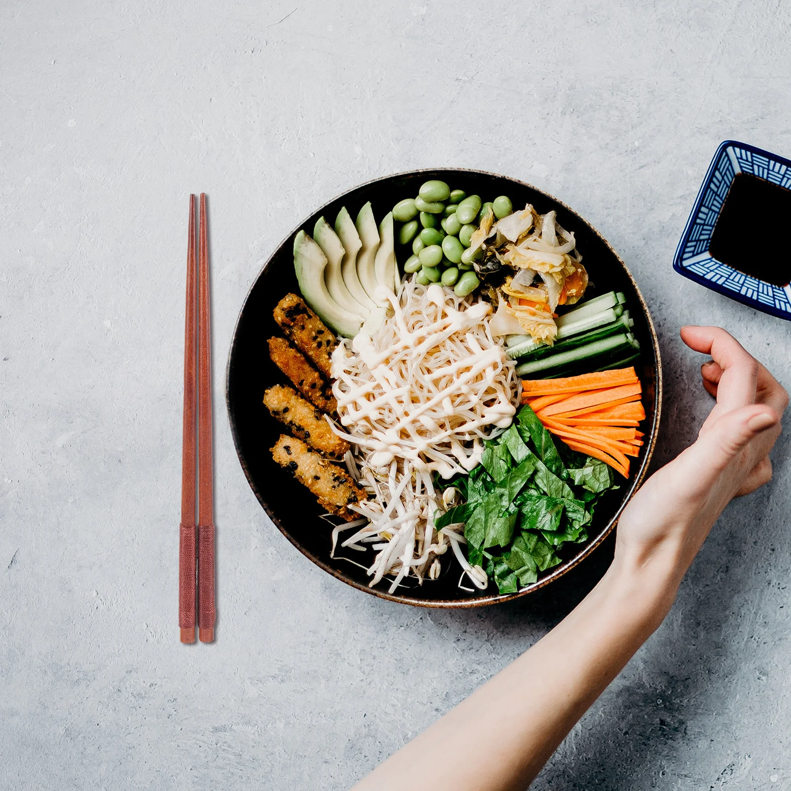 

1 Set Portable Tableware Kit Wooden Travel Cutlery Set Lightweight Durable Outdoor Camping Picnic Flatware For Home Restaurant