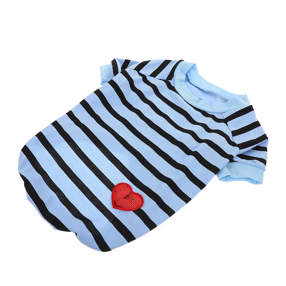 

Dog T-shirt Summer Clothes Decorative Pet Shirts Breathable Boy Cooling Comfortable Cotton