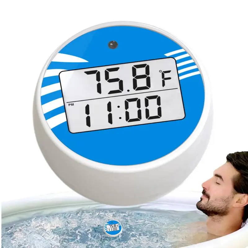 Floating Digital Ice Bath Thermometer With Accurate Temperature Readings IPX6 Waterproof LED Display Spa Pool Thermometer