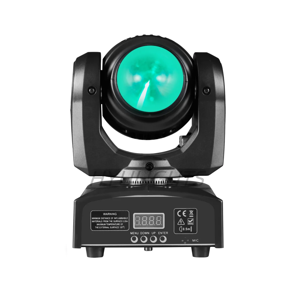 DJ 360°infinite rotatio Double SidesWash&Beam Mini LED Moving Head 4x12W RGBW 4in1 Wash Light with 15W RGBW Disco Stage light