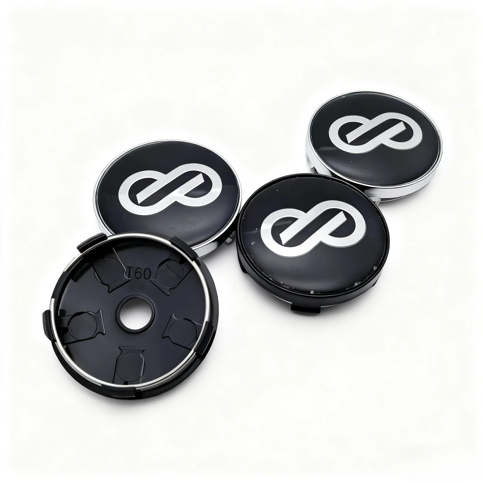 4 Uds JDM ENKEI Logo emblema insignia tapas centrales de rueda de coche 60MM 56MM tapacubos de llanta cubierta reemplazar accesorios de estilo de coche