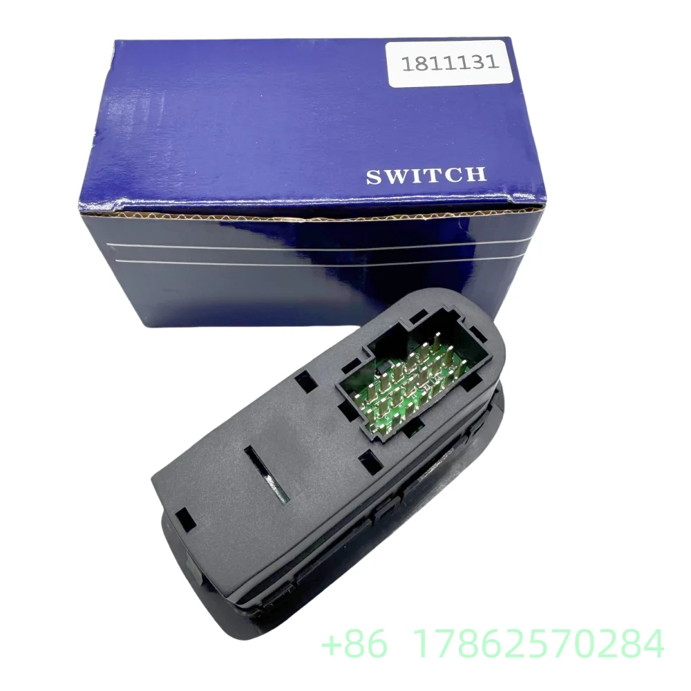 1811131 1736600 1669884 1693124 1698944 1788599 Power Window Master Switch for DAF XF XF105 CF65 CF75 CF85 XF95 2001-2013 view 2