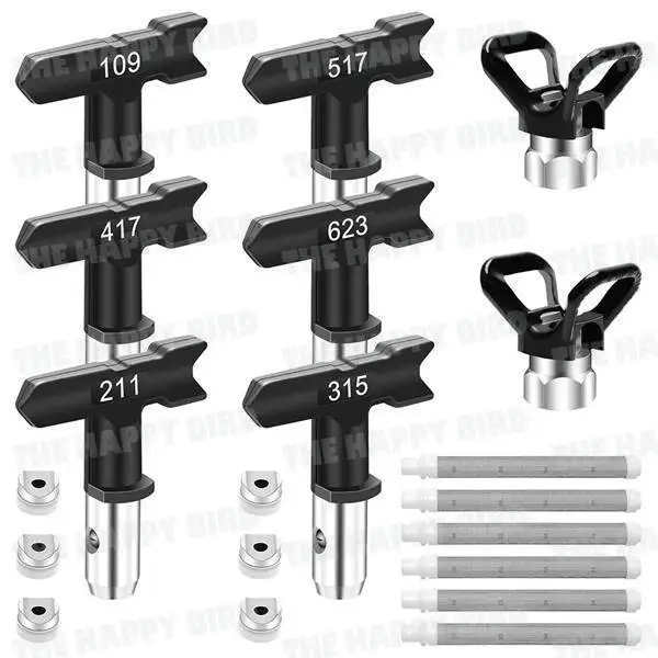 14 pieces of airless spraying nozzle universal tip spray gun filter set for Wagner machine accessories latex paint putty powder