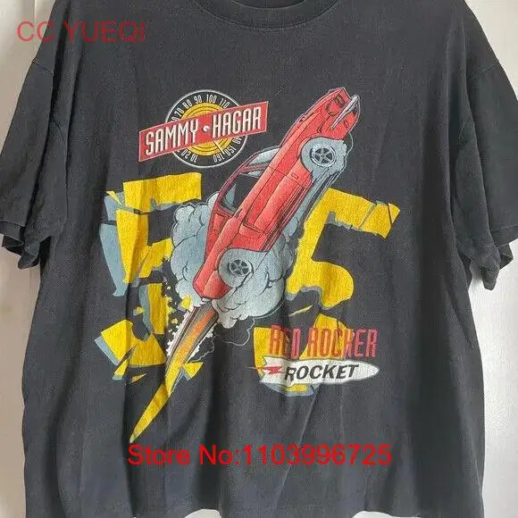 Sammy Hagar Red Rocker Rocket I Can’t Drive 55 black T shirt Graphic NH13052