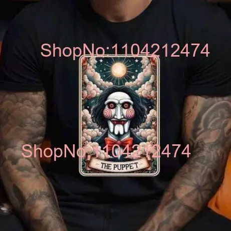 

Comfort Colors Jigsaw Halloween Tarot Card Retro Horror T Shirt Vintage Saw Spooky Vibes Fall Style long or short sleeves