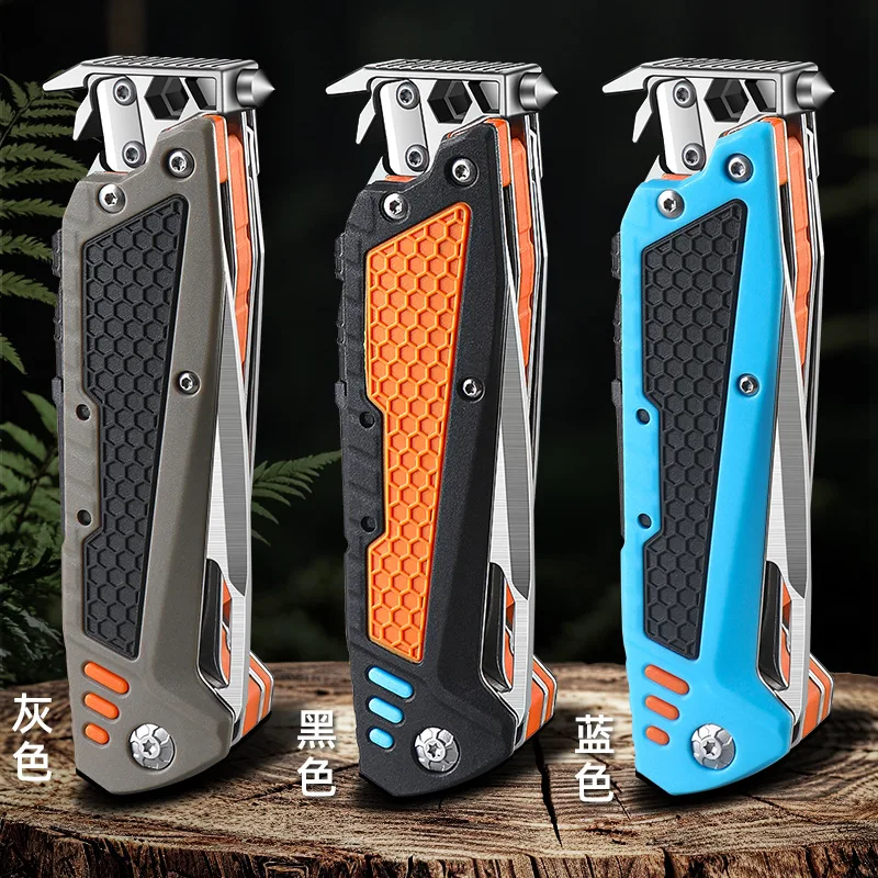 Outdoor EDC Portable Multifunctional Folding Tool Hiking Camping Hammer Screwdriver Car Emergency Tools - Image 3