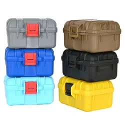 Plastic toolbox Sealed Waterproof Equipment Shockproof Case Safety Protect Tool Organizer Case Portable Storage Camping Outdoor