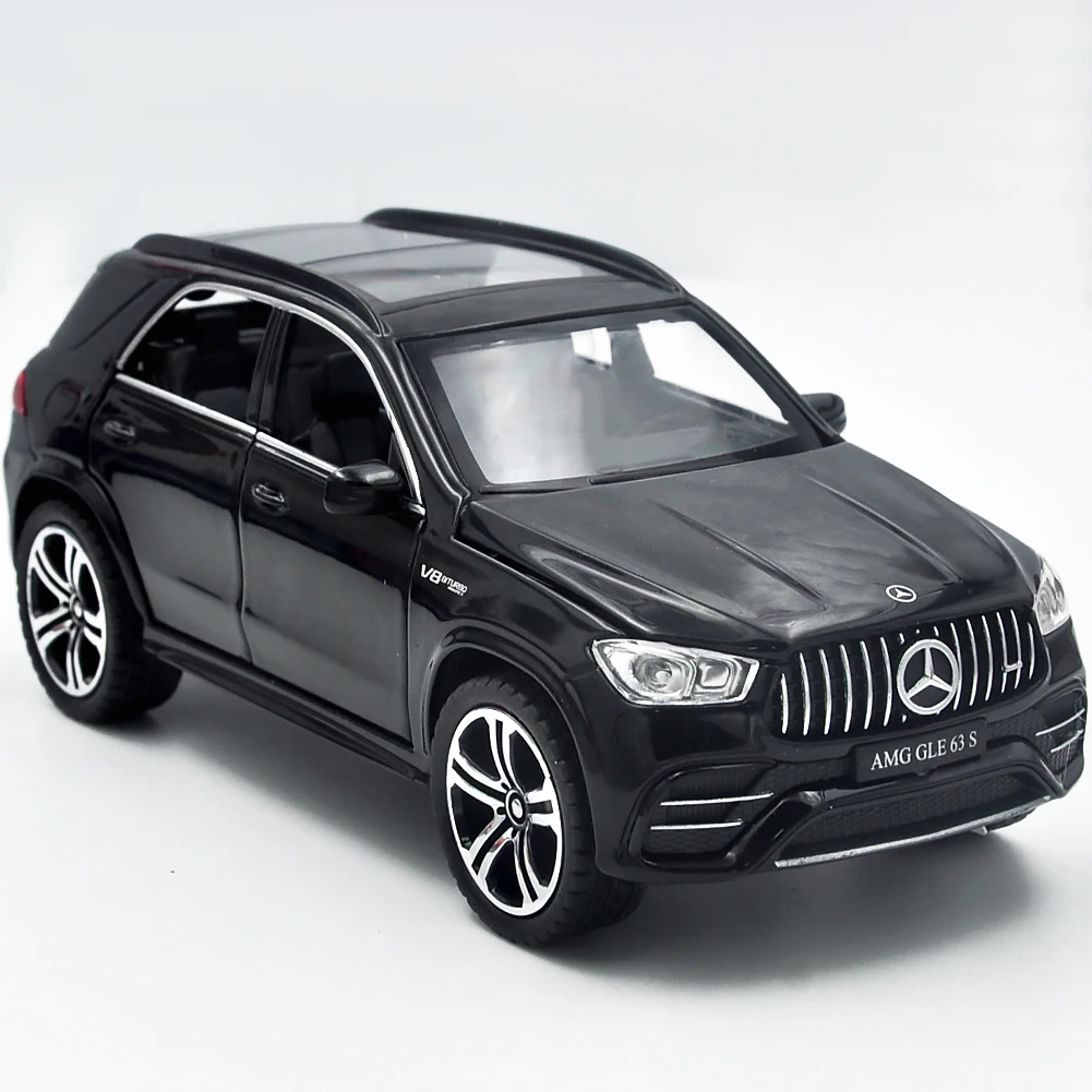 1:32 For Benz GLE 63S SUV Diecast Toy Vehicles Car Model Alloy Boys Toy Car Simulation Sound Light Collectibles Kids Toy Gift