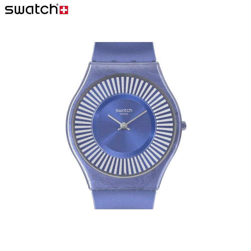 Swatch Swiss ultra-thin series men's and women's quartz watches Valentine's Day gift Sky Blue Miao SS08N110