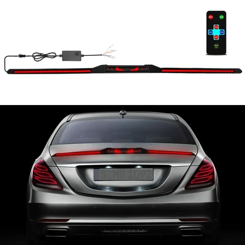 Für Universelle Autos 120cm Flexibler LED-Lichtstreifen Carbon-Optik Unterbodenbeleuchtung Fernbedienung Auto-Außenstyling – Detail 2