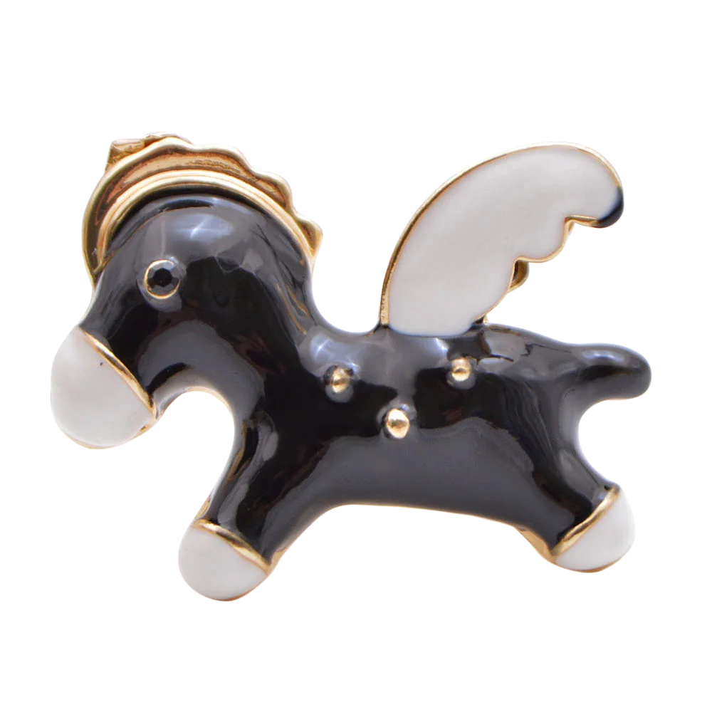 CINDY XIANG 2 Colors Choose Small Cute Flying Horse Ponny Brooch Carton Pin Fashion Jewelry Kids Good Gift New 2019
