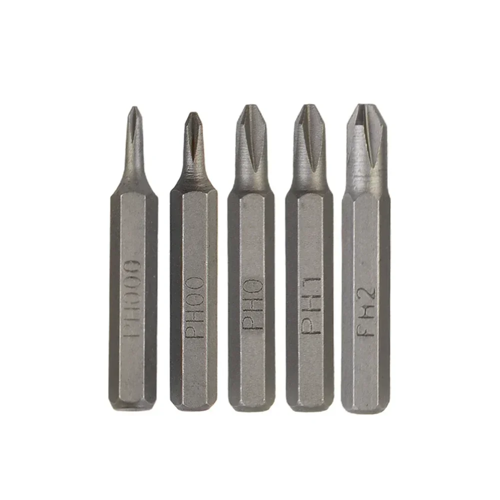 H4×28mm Cross Screwdriver Bits PH0000 PH000 PH00 PH0 PH1 PH2 4mm Hex Shank Drill Electric Screwdriver Set