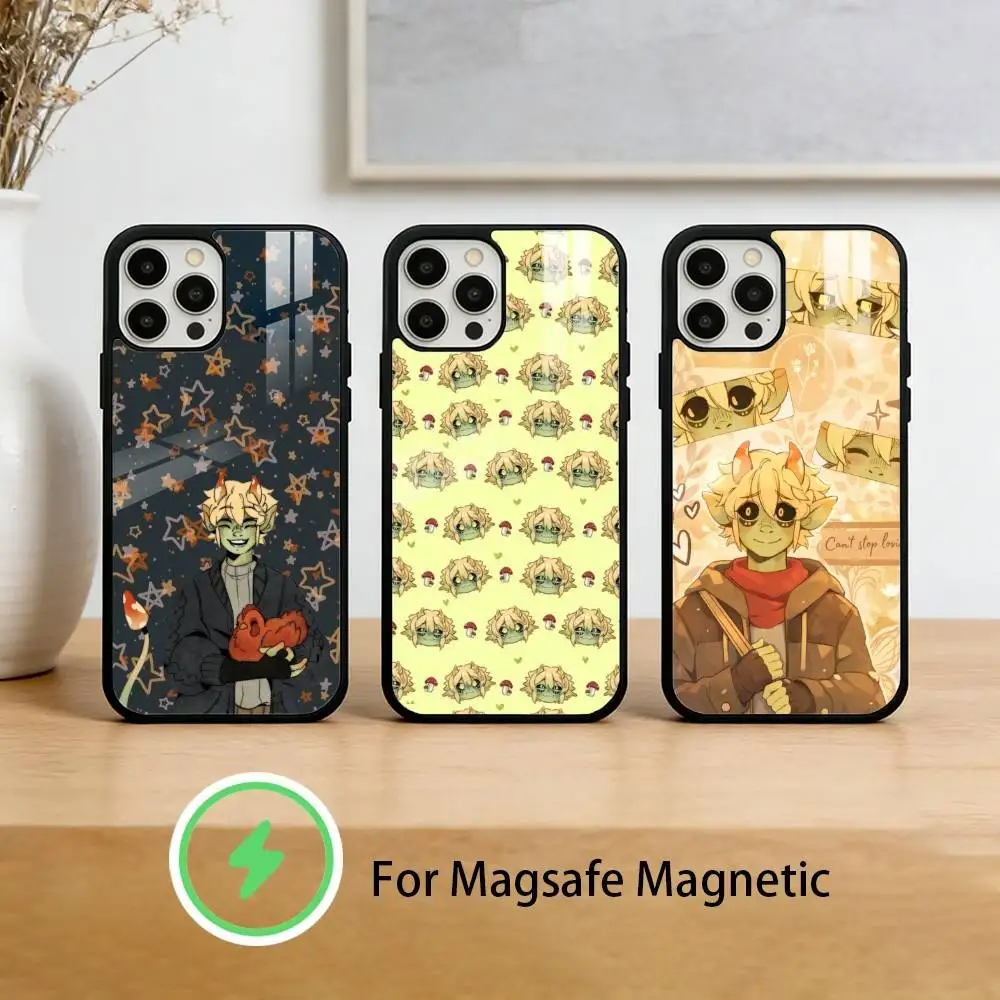 mushroom O-oasis wallpaper Phone Case For iPhone 17,16,15,14,13,12,Plus,Pro,Max For Magnetic Wireless Charge