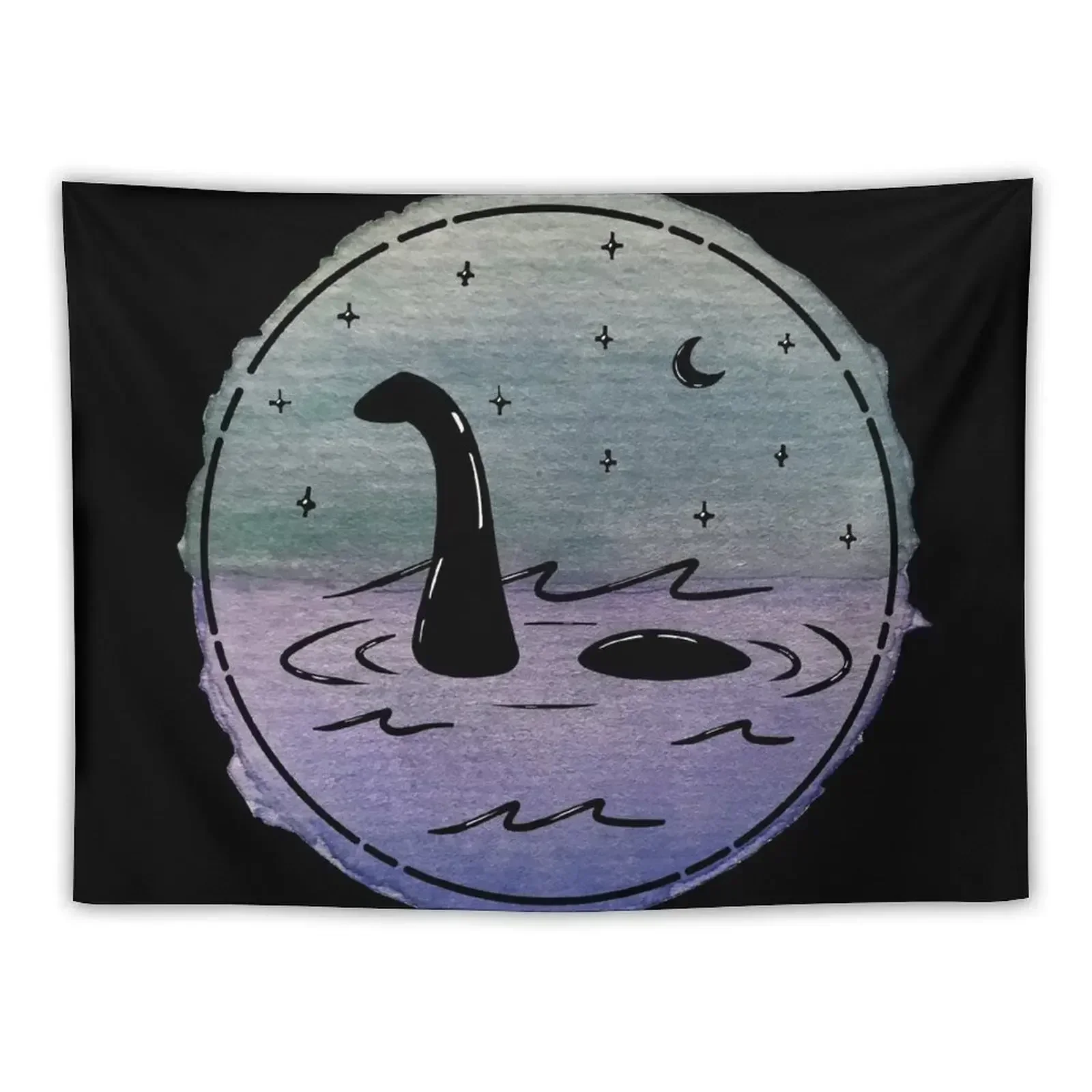 

Loch Ness Watercolor Tapestry Home Decoration Accessories House Decoration Tapestry