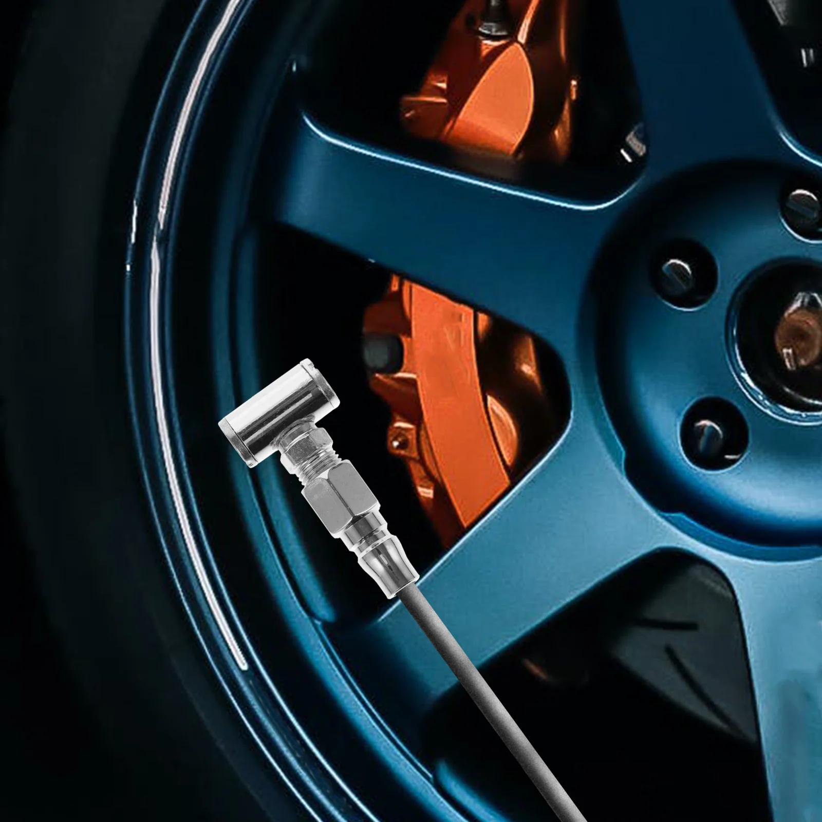 

Dual Use Tire Air Chuck with Reinforced Build Lightweight Portable Air Chuck for Quick Tire Inflation No Electricity Needed