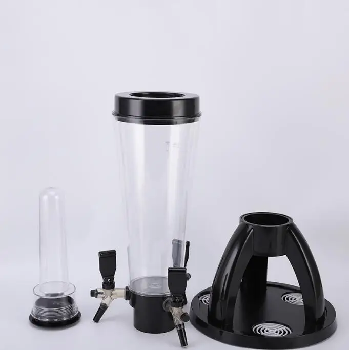 Three Head Commercial Draft Beer Cannon 3 Liters Draft Beer Beer with Ice Column Hotel Bar KTV Barrel Glowing Barrel