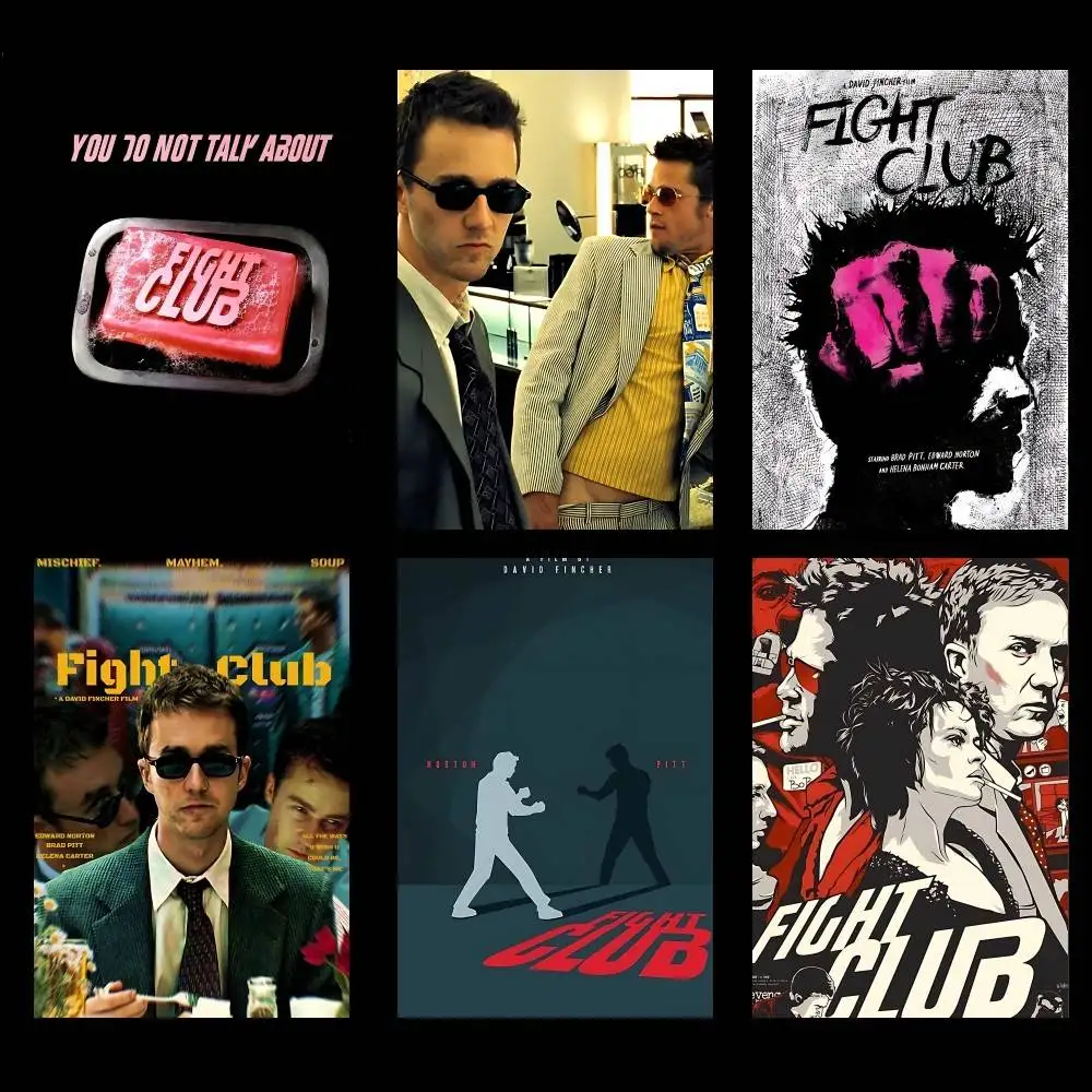 Classic Movie F-fight Clubs Poster Picture Canvas Painting Wall Art Home Decoration Print For Living Room Decor