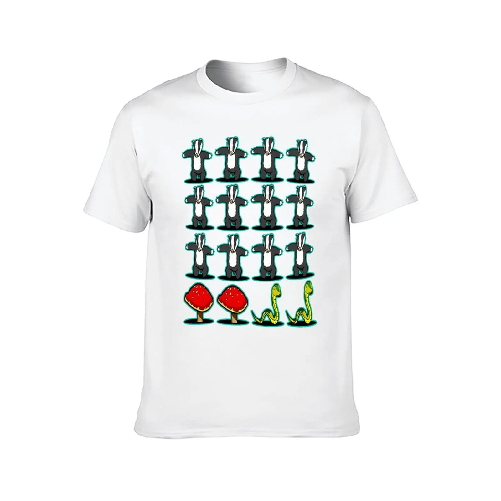Badger Badger Mushroom Snake \t T-Shirt t shirts designer t shirt man luxury T-Shirt
