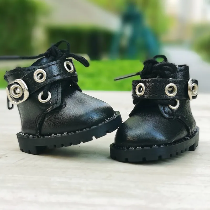 20CM Plush Doll Shoes Strap Martin Boots Fashion Solid Color Leather Shoes 20CM Stuffed Doll Accessories Children's Gifts